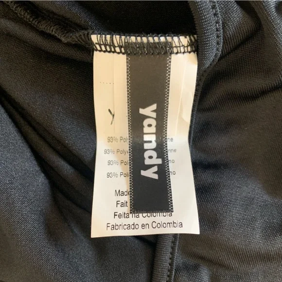 Black Bodycon Cutout Dress Long Sleeve Minimalist Chic Night Out Dress S/M - Picture 7 of 8